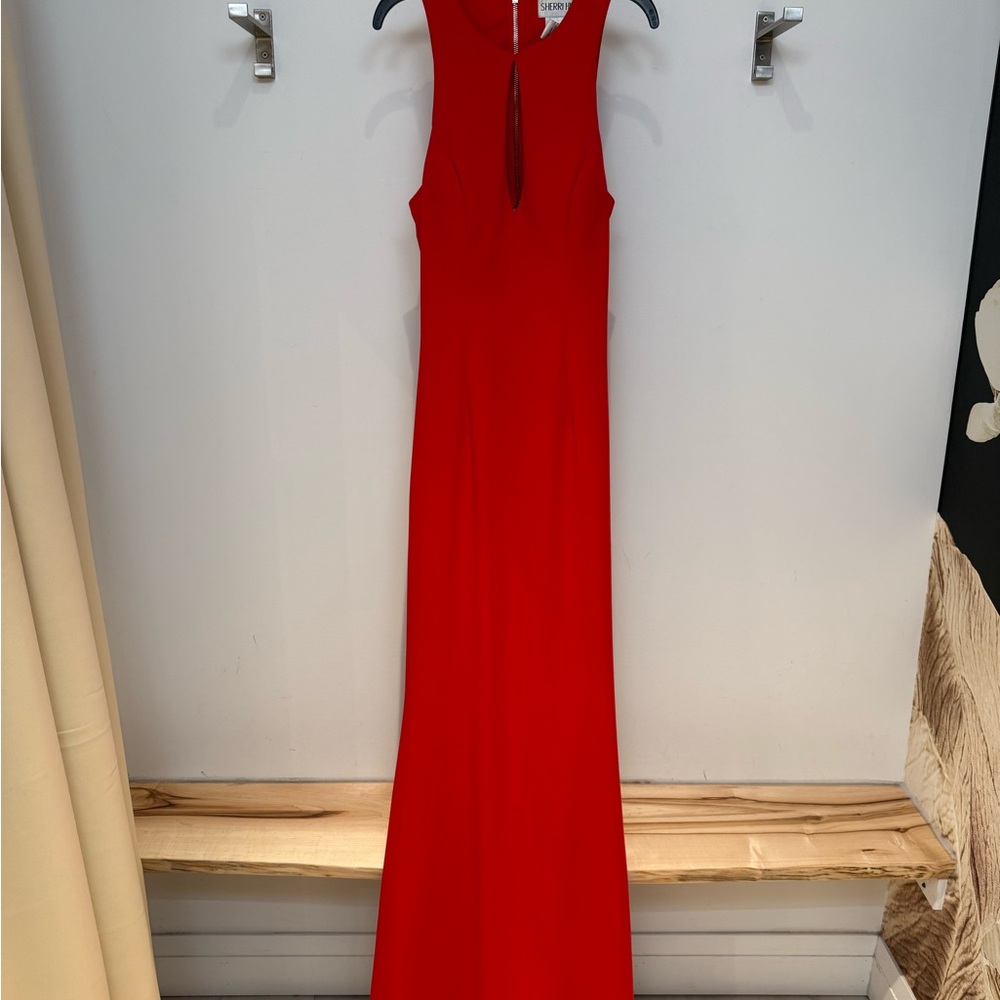 Sherri Hill Vibrant Red Maxi Dress